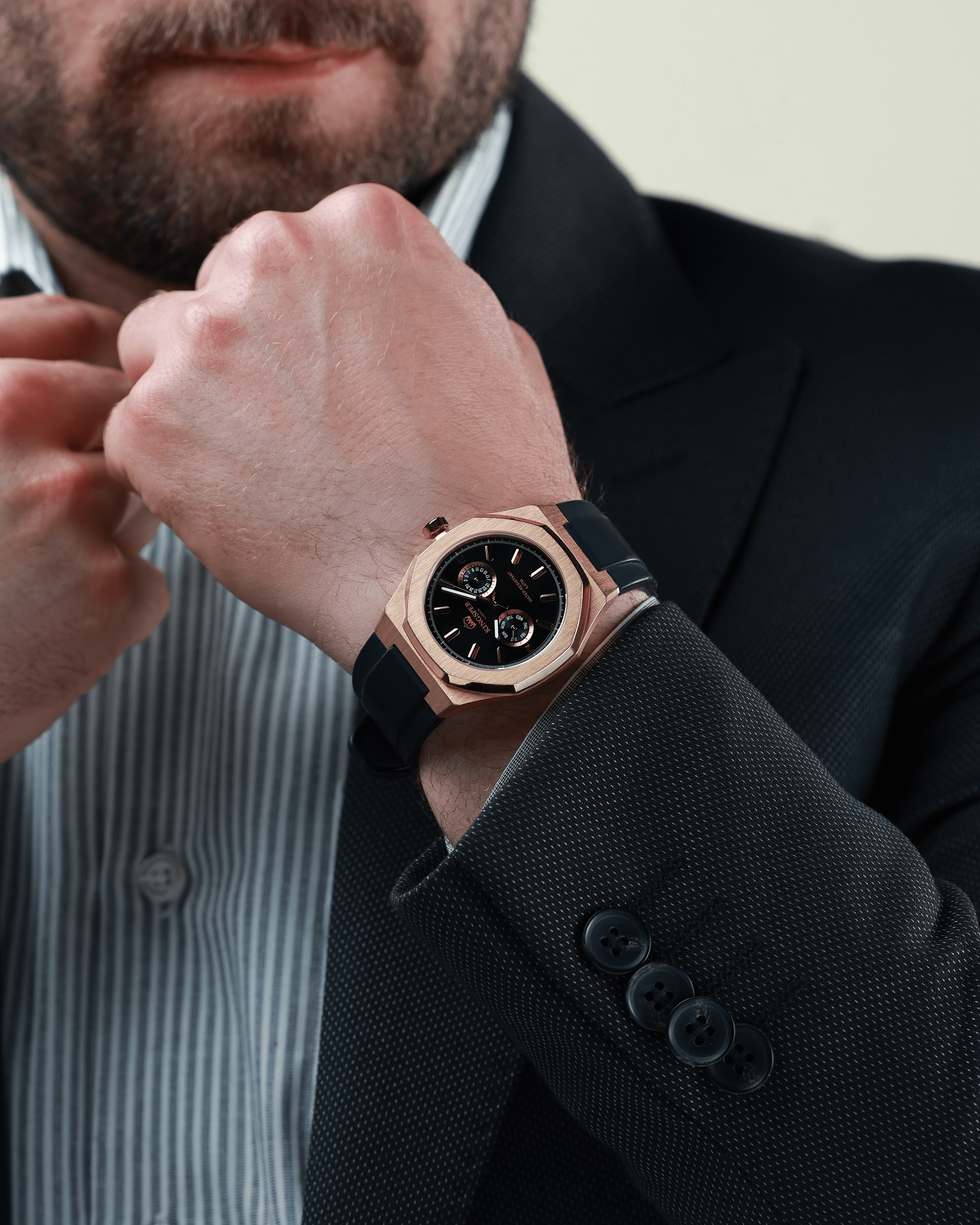 Valiant Rose Gold – Men's Watch – 42mm – 5ATM Water Resistant